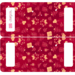 Caixa Cenario com Abas Vermelho Alcas