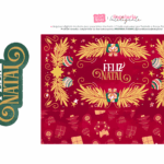 Caixa Cenario com Abas Vermelho Parte Interna