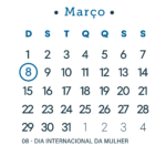 Calendario 2026 Azul Marco