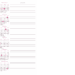 Calendario 2026 Meia A4 A5 Rosa