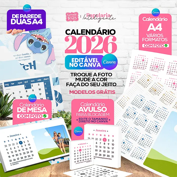 Calendario 2026 para Imprimir com Feriados