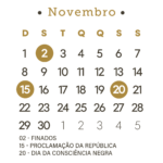 Calendario Novembro 2026