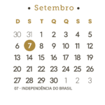 Calendario Setembro 2026