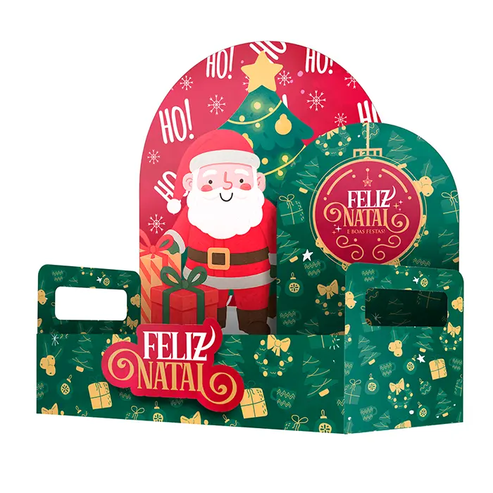 Exemplo Molde Caixa Cenario de Natal Exemplo Molde Caixa Cenario de Natal