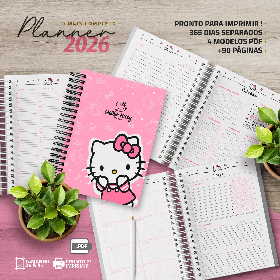 Planner Hello Kitty 2026
