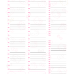 Planner Hello Kitty Agenda Semanal Pagina IDSG QUI SEX SAB DOM