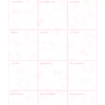 Planner Hello Kitty Datas Importantes