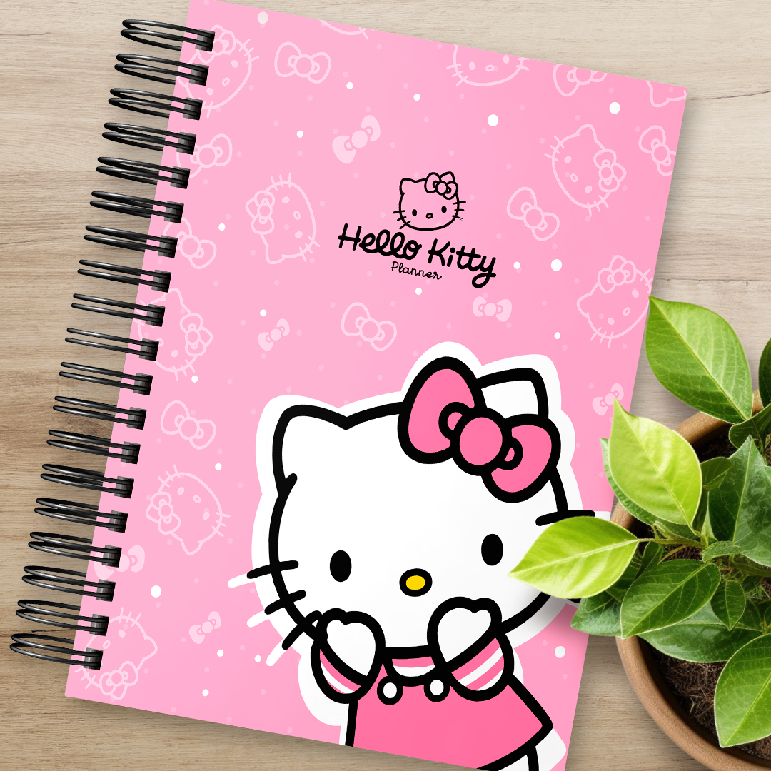 Planner Hello Kitty Detalhes da Capa