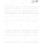 Planner Hello Kitty Dezembro Miolo Agenda Sabado e Domingo sem Hora
