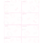 Planner Hello Kitty Metas da Semana