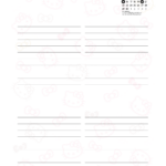 Planner Hello Kitty Novembro Miolo Agenda Sabado e Domingo sem Hora