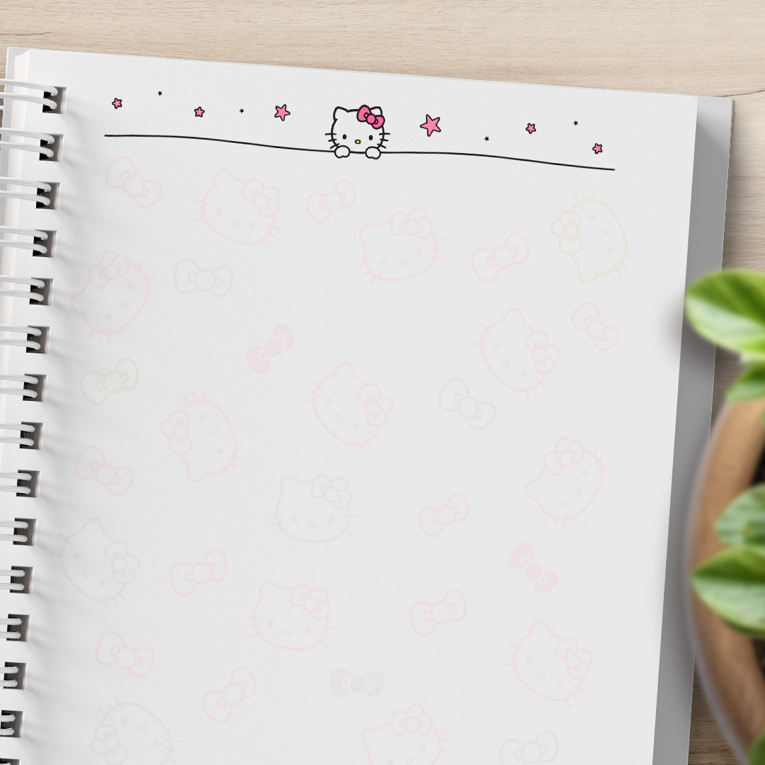 Planner Hello Kitty Pagina Limpa