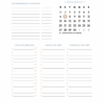 Planner Tons Pasteis Calendario Mensal Setembro