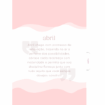 Planner Tons Pasteis Capa de ABRIL