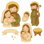 Topo de bolo Natal Nascimento de Jesus