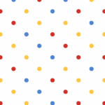 fundo digital bolinhas vermelho azul e amarelo Formatura ABC