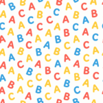 fundo digital formatura abc colorido Formatura ABC