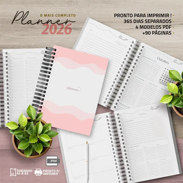 planner 2026 tons pasteis