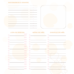 Calendario Mensal Permanente Dezembro Planner Capivara