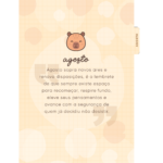 Capa de AGOSTO Planner Capivara