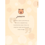 Capa de JANEIRO Planner Capivara