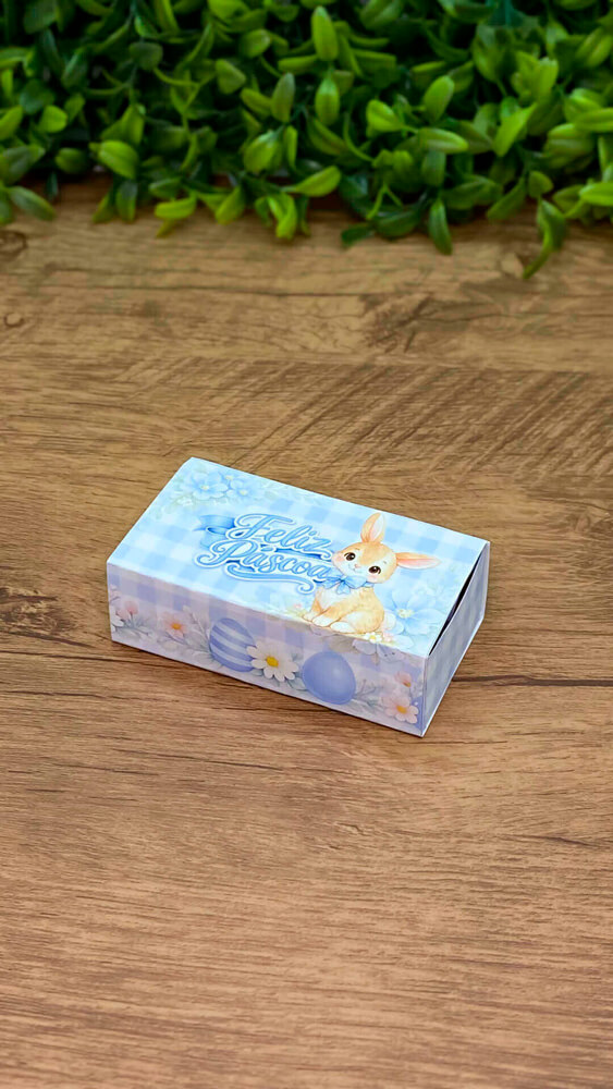 Caixa Gaveta Baton Coelho azul