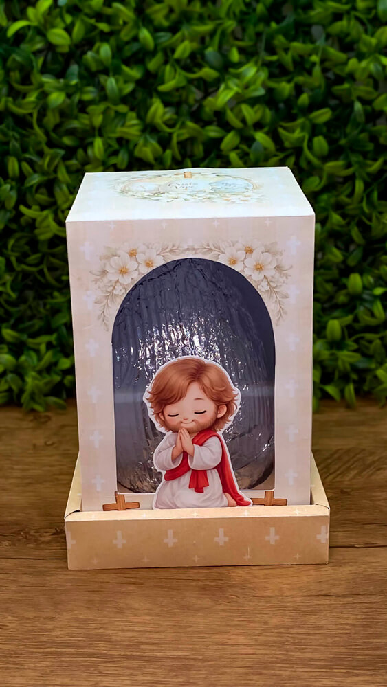 Caixa Vitrine Ovo de Pasoca Crista