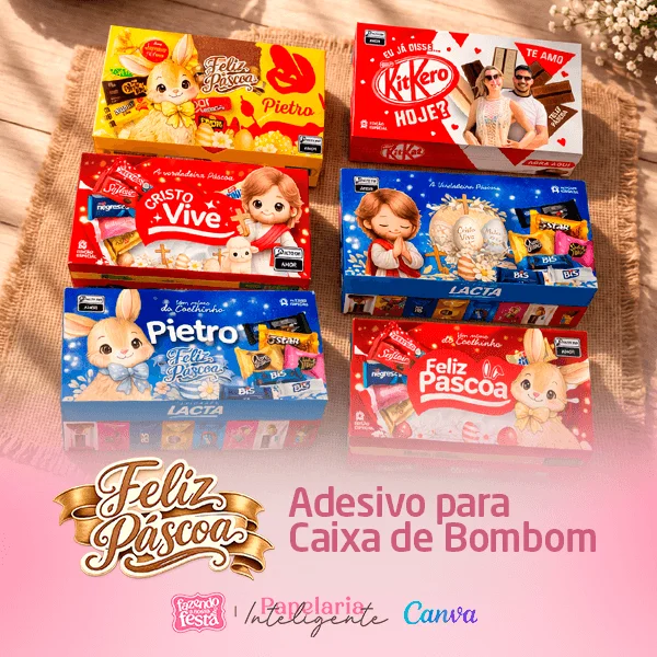 Caixa de Bombom Personalizada para Pascoa