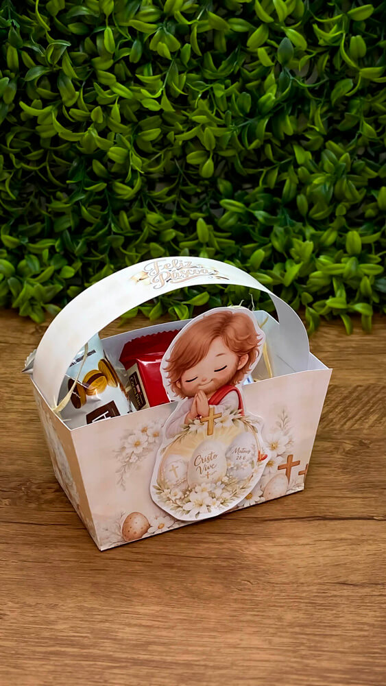 Mini Cestinha Pascoa Crista