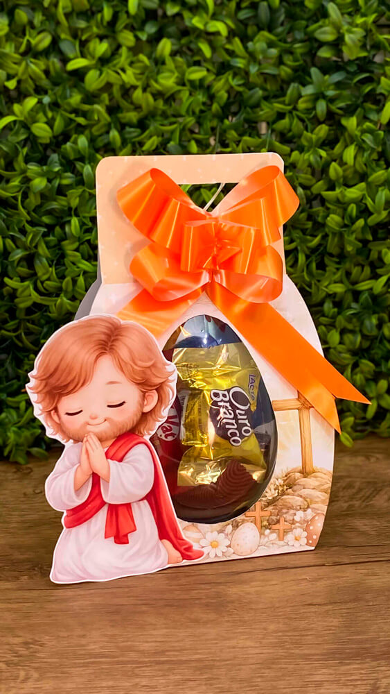 Sacolinha para Ovo Pascoa Crista