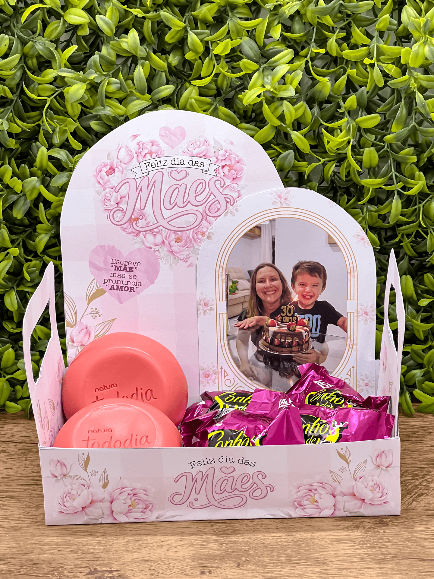 Caixa Cesta Dia das Maes