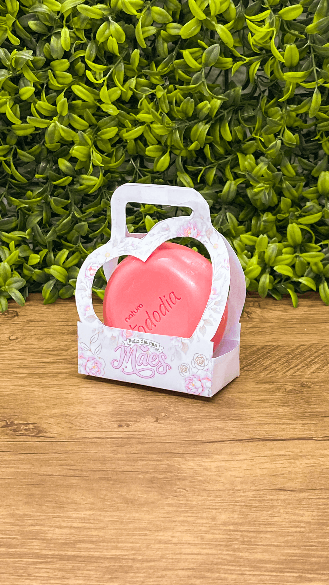 Porta um sabonete Dia das Maes